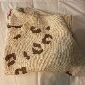 Oversized Cheetah Sweater